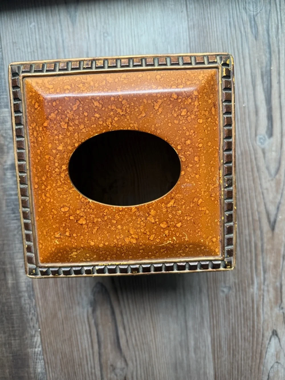 Orange Decorative Bathroom Accessory - Wash Cloth Holder